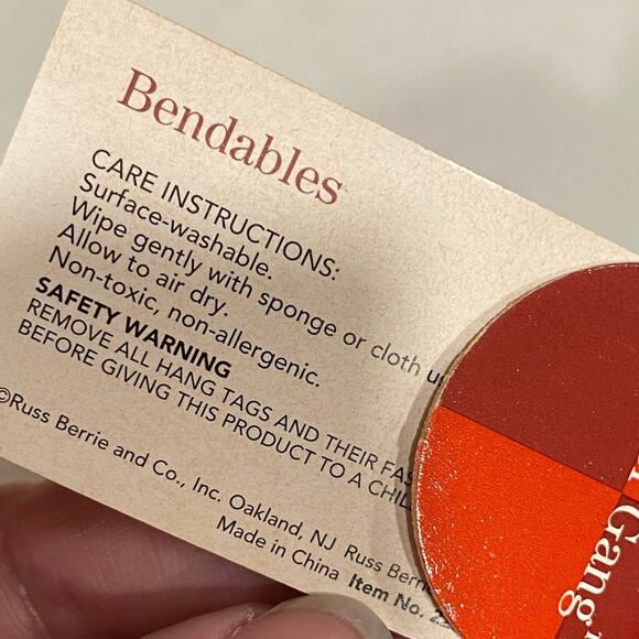 NWT Russ Berrie Glitter Critter Factory Christmas Decor puppy dog bendable plush - Picture 3 of 3